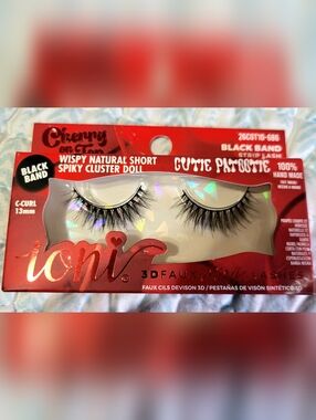 3D Faux Mink Short Cluster Lashes - Black